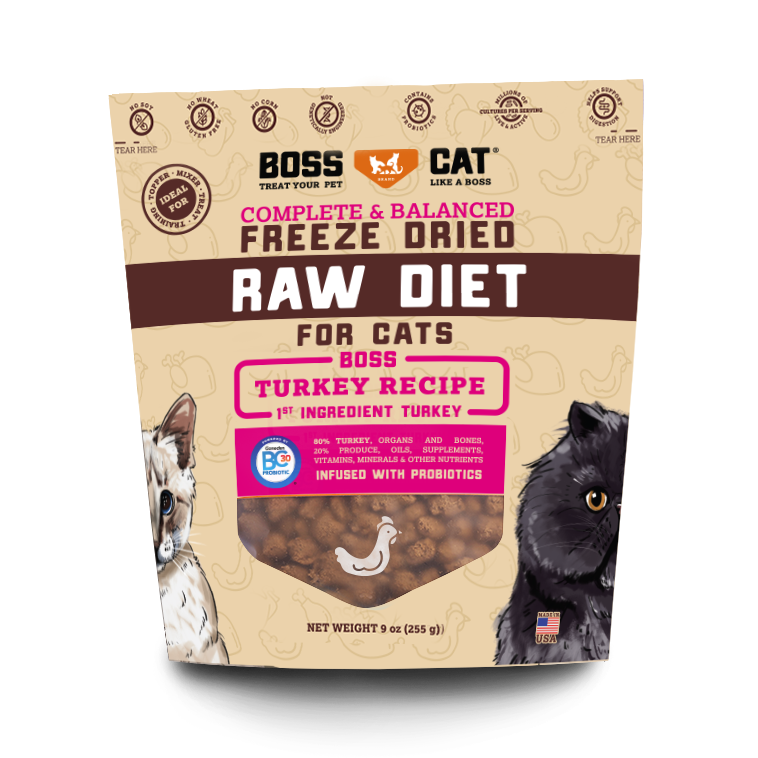 Boss Cat Freeze Dried Turkey Diet - Click Image to Close